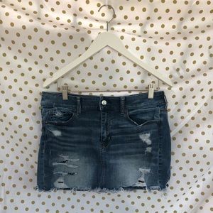 American Eagle stretch denim mini skirt